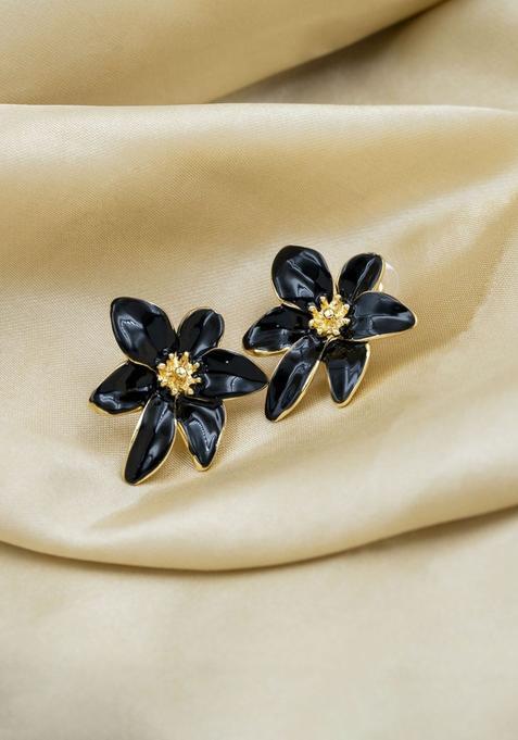 Golden Alloy Earrings
