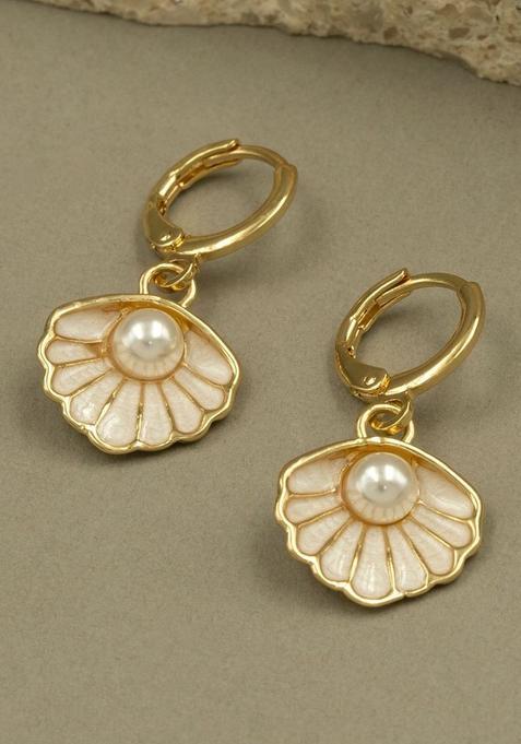 Golden Alloy Earrings