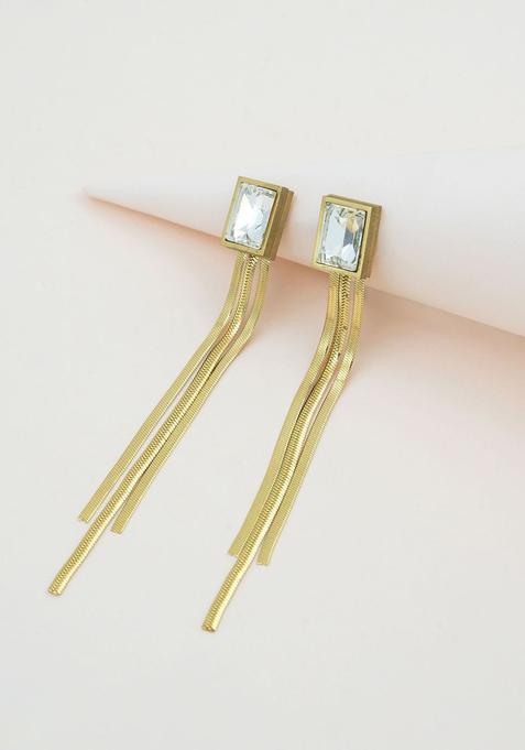 Golden Alloy Earrings