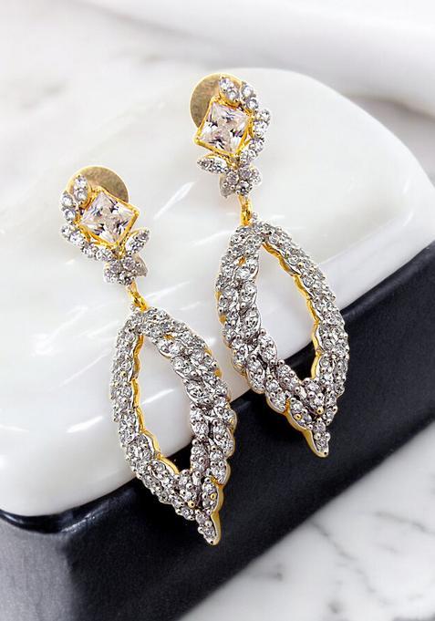 Silver Alloy Earrings