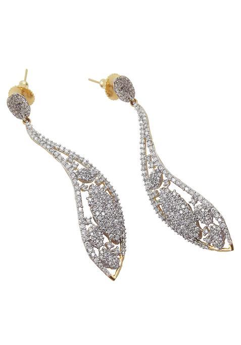 Silver Alloy Earrings