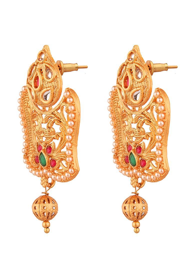 Multicolor Alloy Earrings - Indya