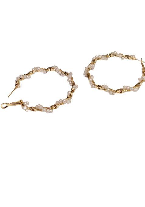Golden Alloy Earrings