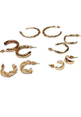 Golden Alloy Earrings