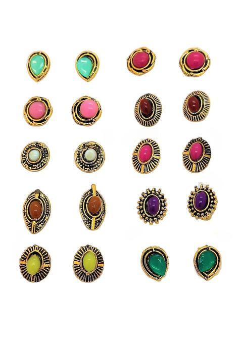 Multicolor Alloy Earrings