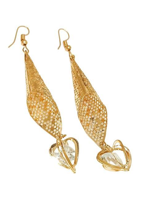 Golden Alloy Earrings
