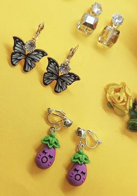 Multicolor Alloy Earrings
