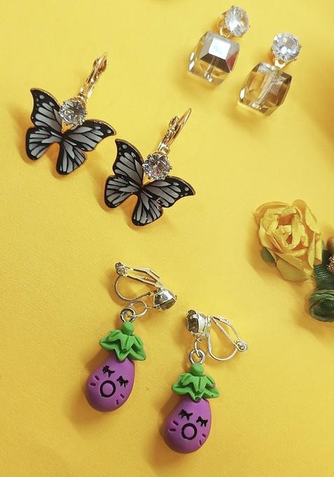Multicolor Alloy Earrings