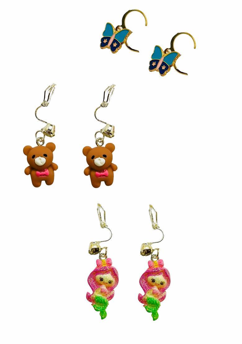 Multicolor Alloy Earrings - Indya