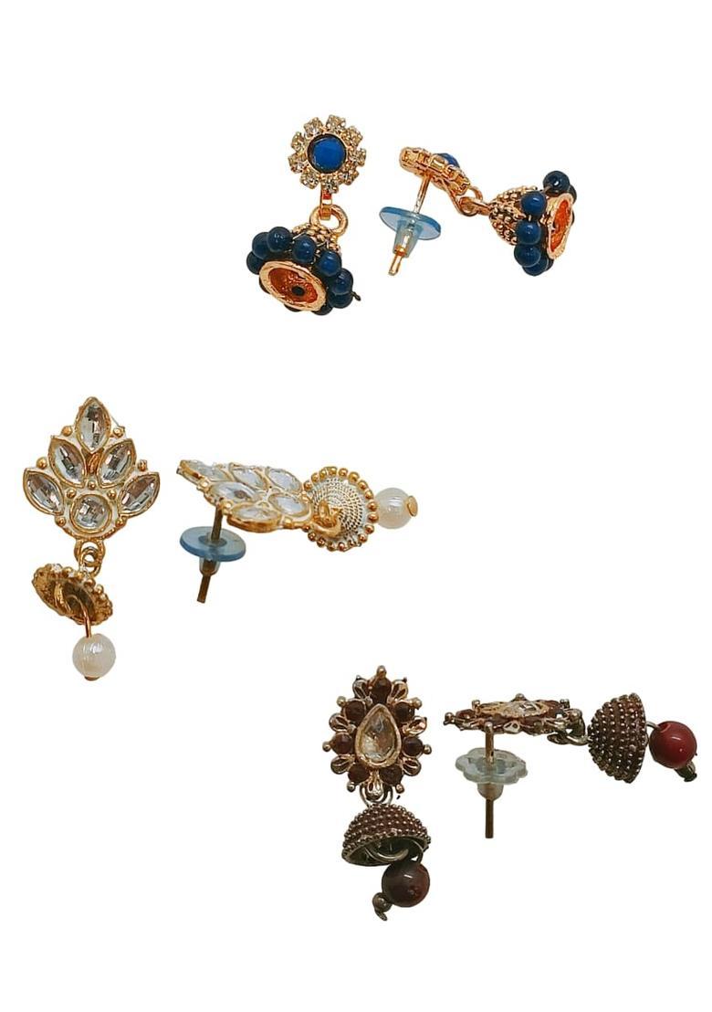 Multicolor Alloy Earrings - Indya