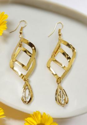 Golden Alloy Earrings