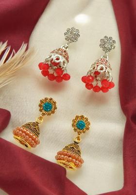 Blue Alloy Earrings