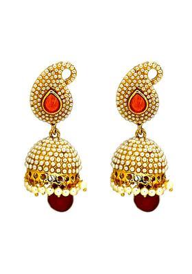 Golden Alloy Earrings