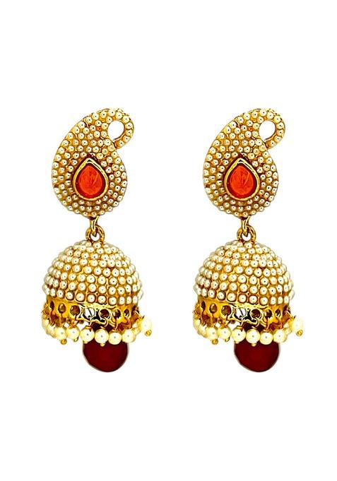 Golden Alloy Earrings