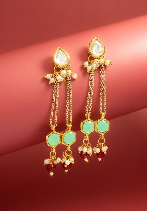 Multicolor Alloy Drop Earring
