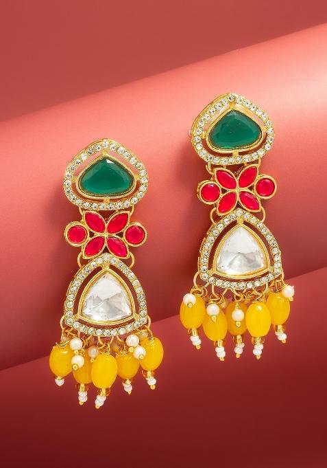 Multicolor Alloy Drop Earring