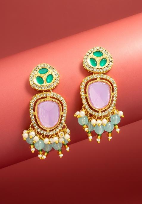 Multicolor Alloy Drop Earring