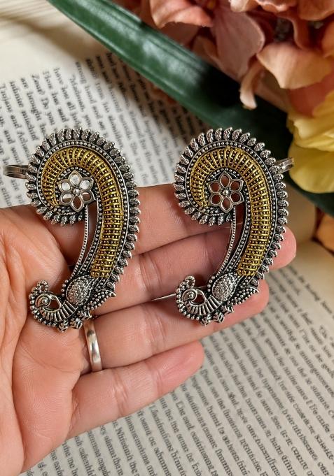 Silver Alloy Earrings