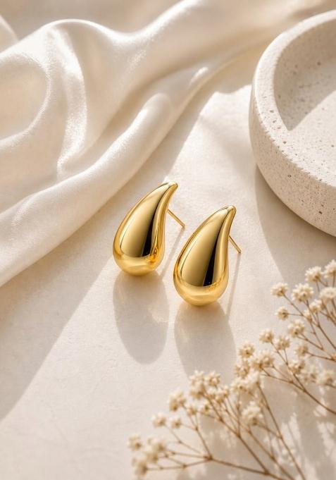 Gold Alloy Earrings