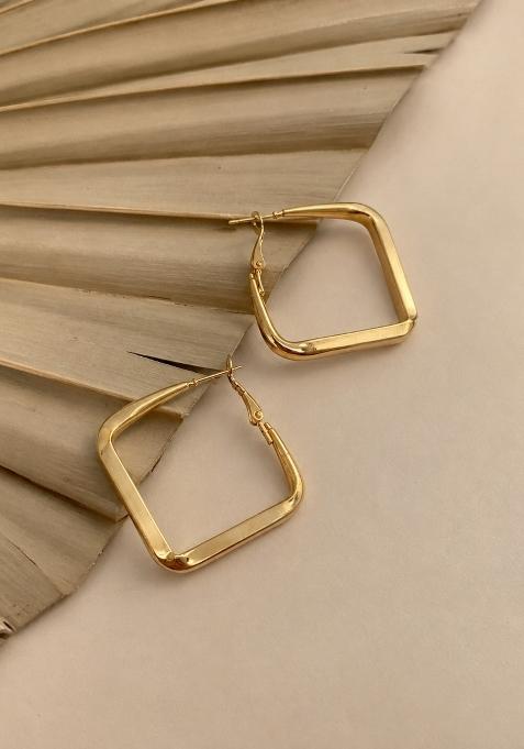 Gold Alloy Earrings
