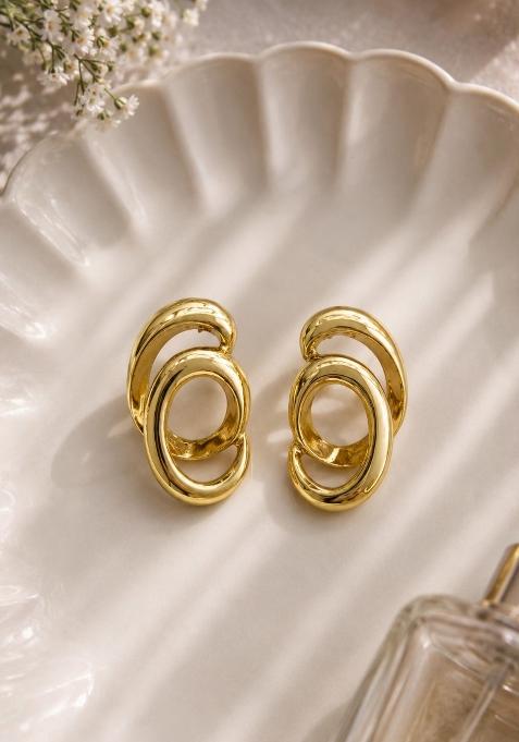Gold Alloy Earrings