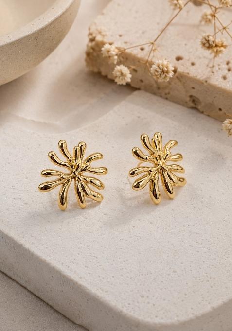 Gold Alloy Earrings