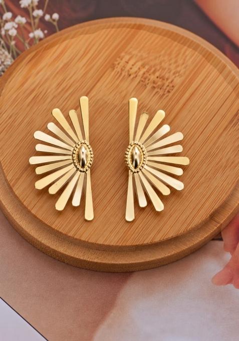 Gold Alloy Earrings