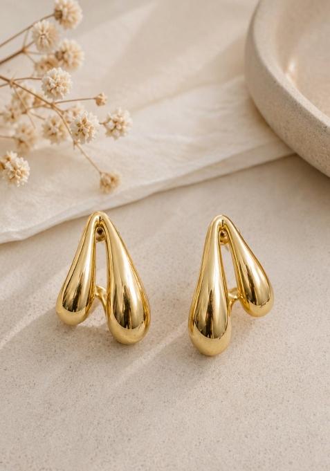 Gold Alloy Earrings