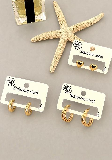 Gold Alloy Earrings