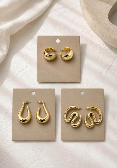 Gold Alloy Earrings