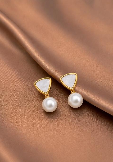 Gold Alloy Earrings