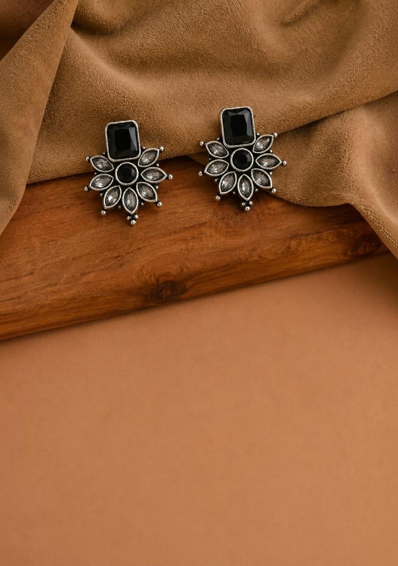 Silver Silver Earrings - Indya