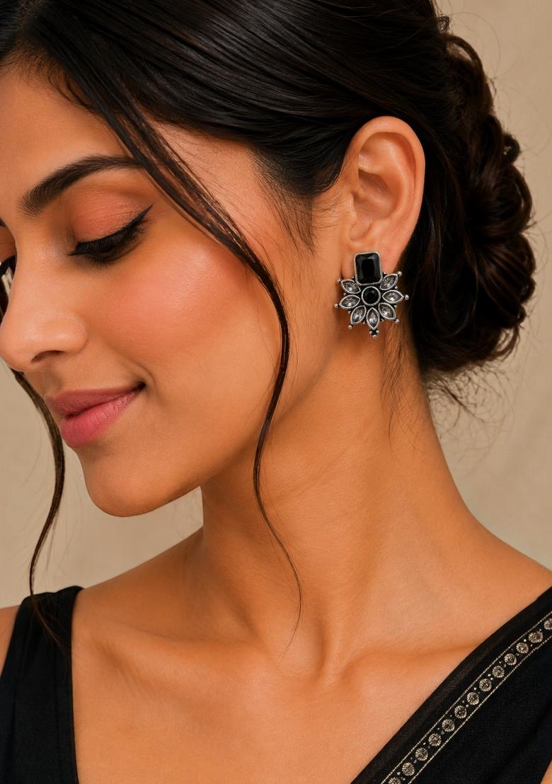 Silver Silver Earrings - Indya