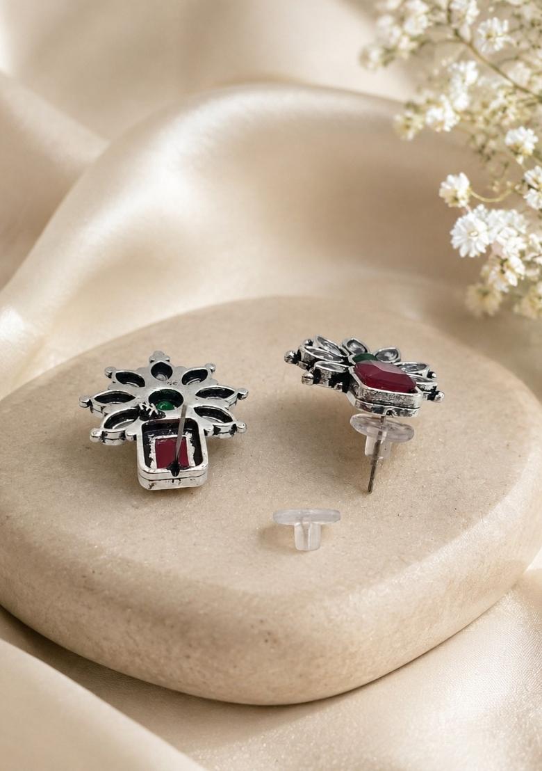 Silver Silver Earrings - Indya