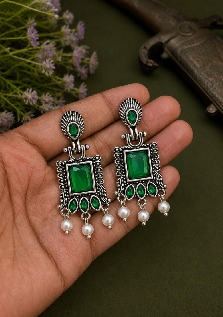 Silver Silver Earrings - Indya