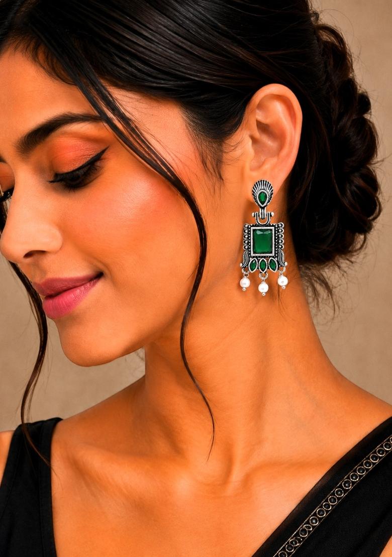 Silver Silver Earrings - Indya