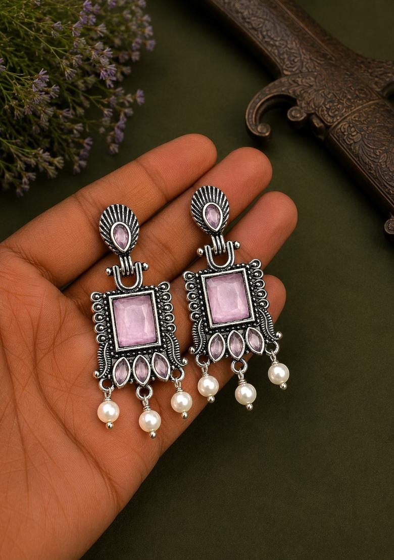 Silver Silver Earrings - Indya