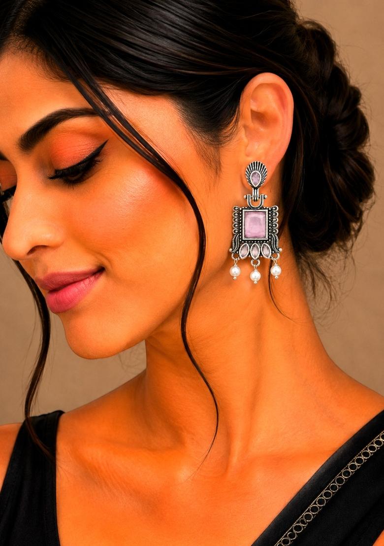 Silver Silver Earrings - Indya