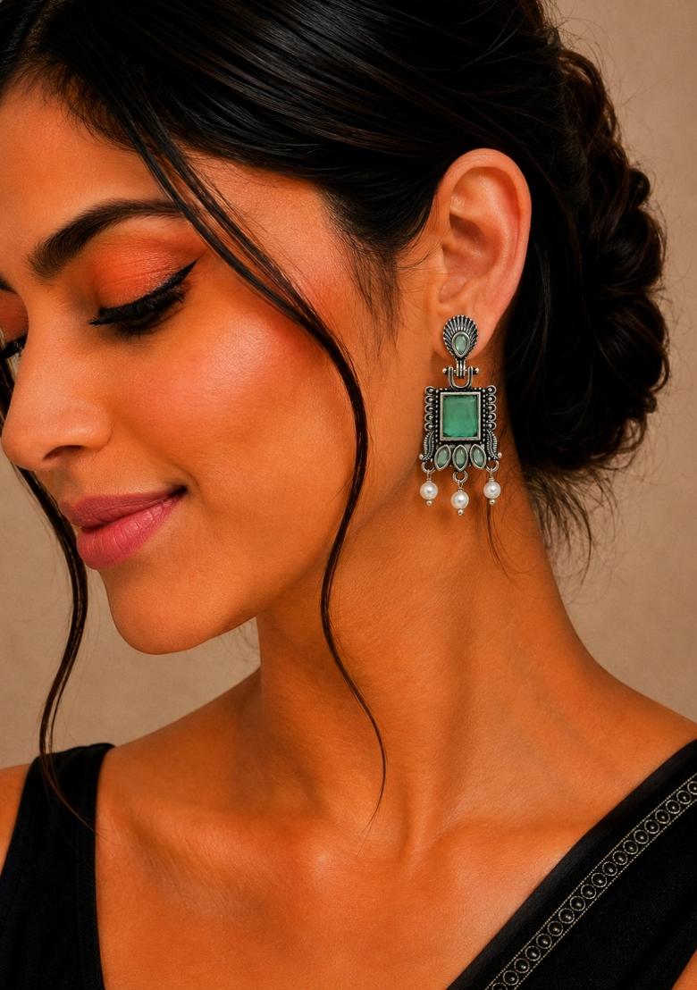 Silver Silver Earrings - Indya