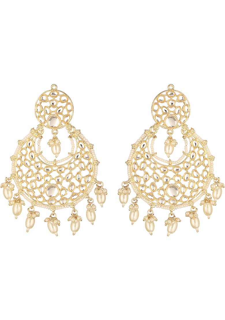 Crescent Shaped Chandbali Earringss Earrings