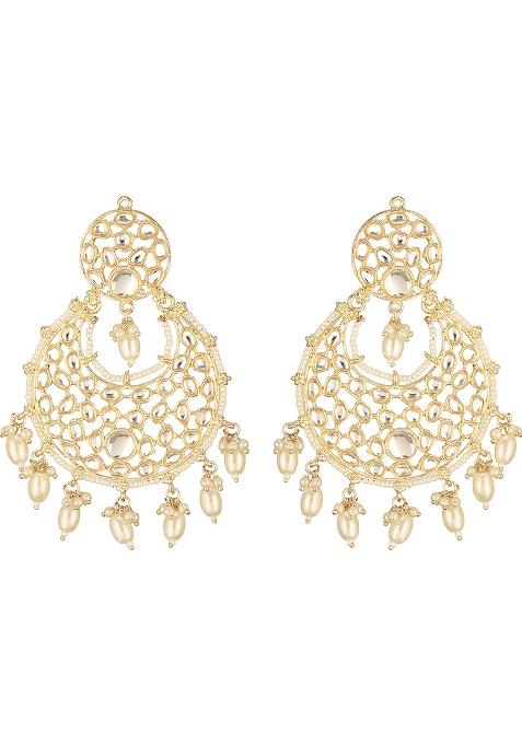 Crescent Shaped Chandbali Earringss Earrings