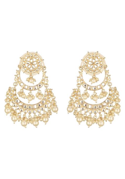 Crescent Shaped Chandbali Earringss Earrings