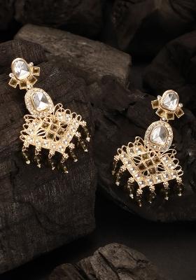 Dome Shaped Drop Earrings