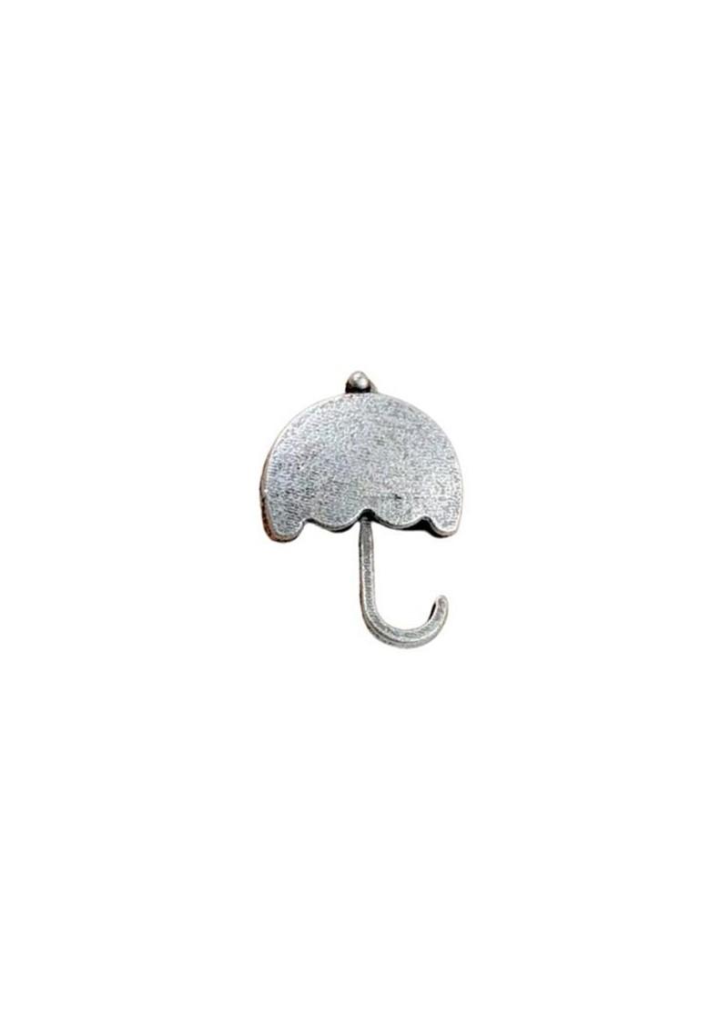 Silver Plated Quirky Shaped Oxidised Studs