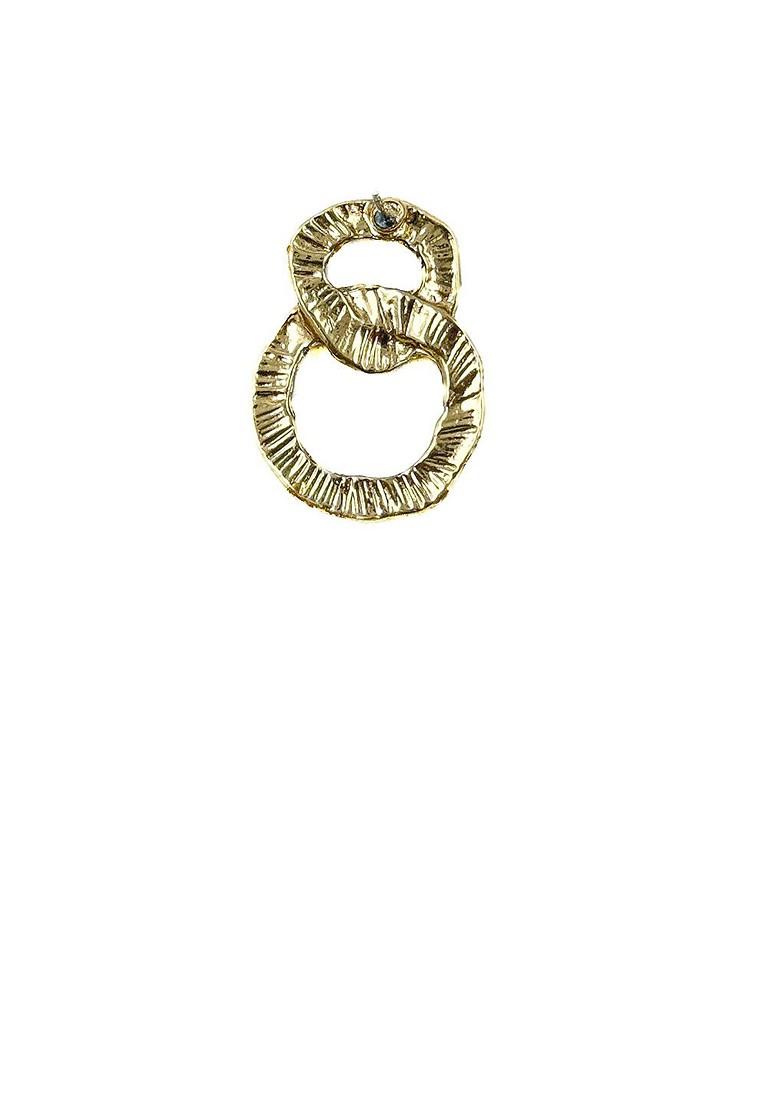 Gold Plated Contemporary Studs