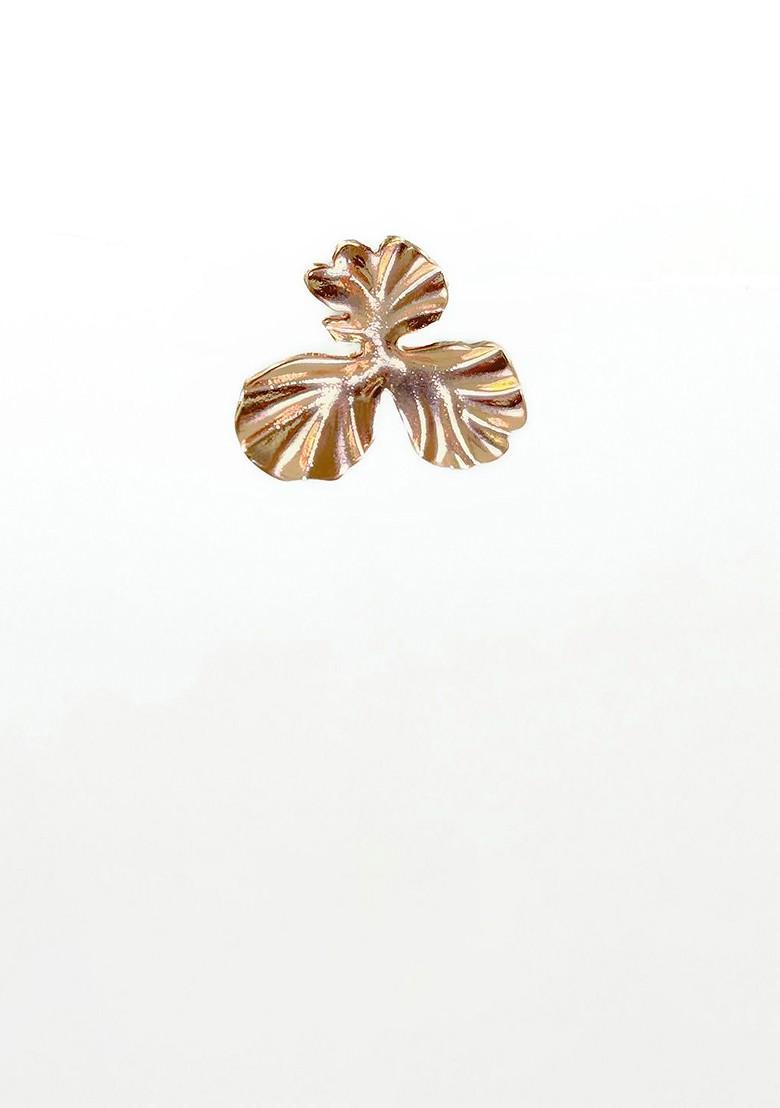 Gold Plated Leaf Shaped Studs