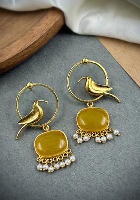 Gold Plated Animal Shaped Drop Earrings