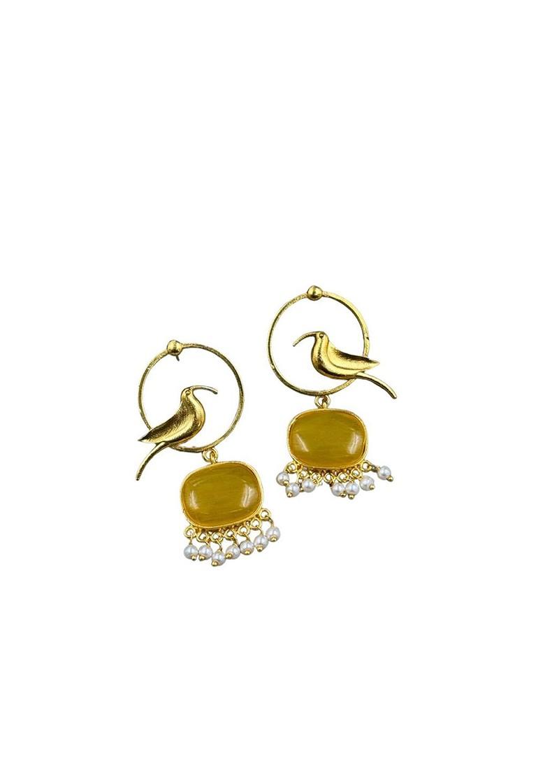 Gold Plated Animal Shaped Drop Earrings