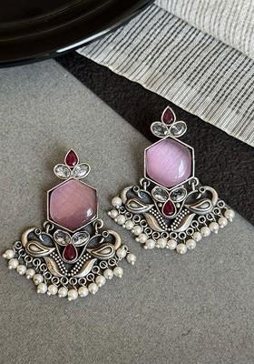 Peacock Shaped Chandbalis Earrings