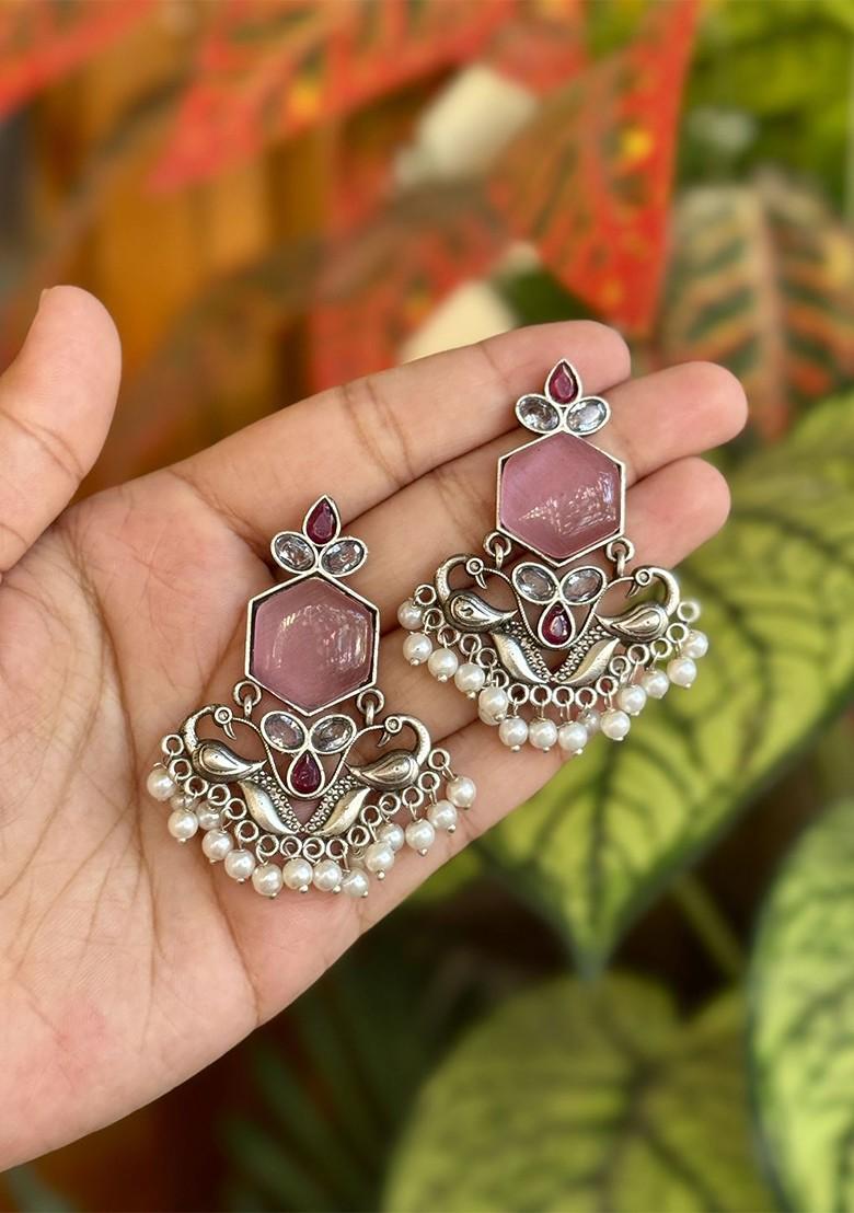 Peacock Shaped Chandbalis Earrings